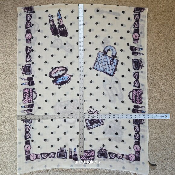 Cashmere & Silk Scarf- Shoes, Makeup, Watches, Glasses, Handbags Alberotanza - Picture 10 of 16